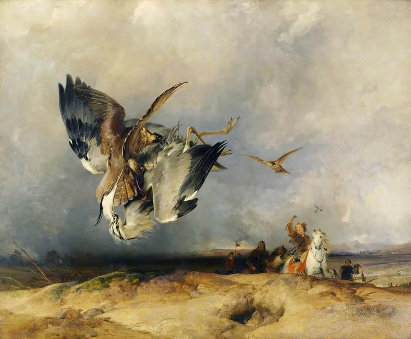 Hawking nos tempos antigos - Edwin Henry Landseer