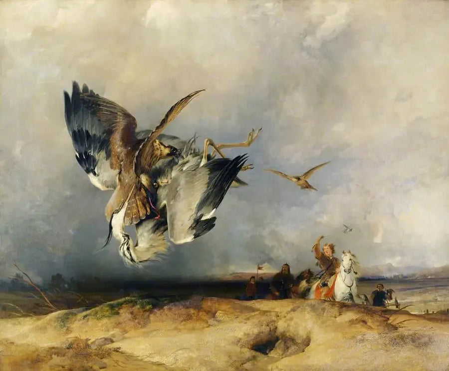 Hawking nos tempos antigos - Edwin Henry Landseer