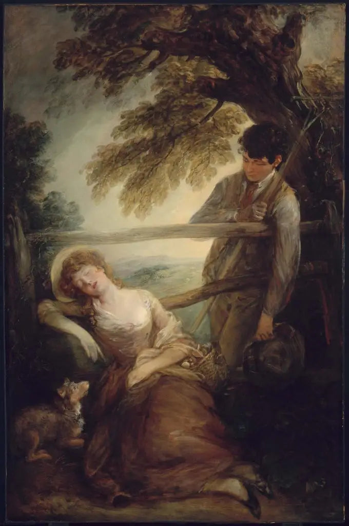 Haymaker e a menina adormecida - Thomas Gainsborough