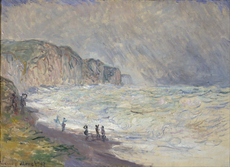Mar agitado em Pourville, NMWA W1444 - Claude Monet