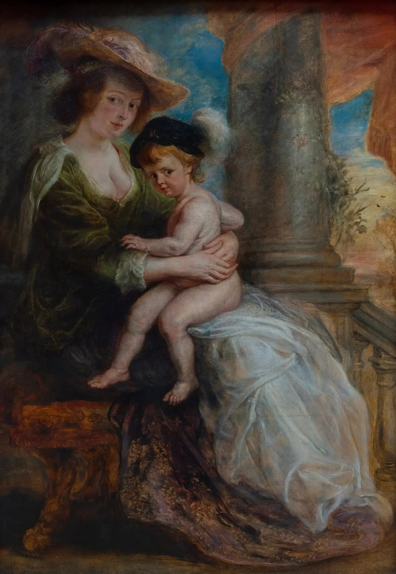 Helena Fourment e seu filho Frans - Peter Paul Rubens
