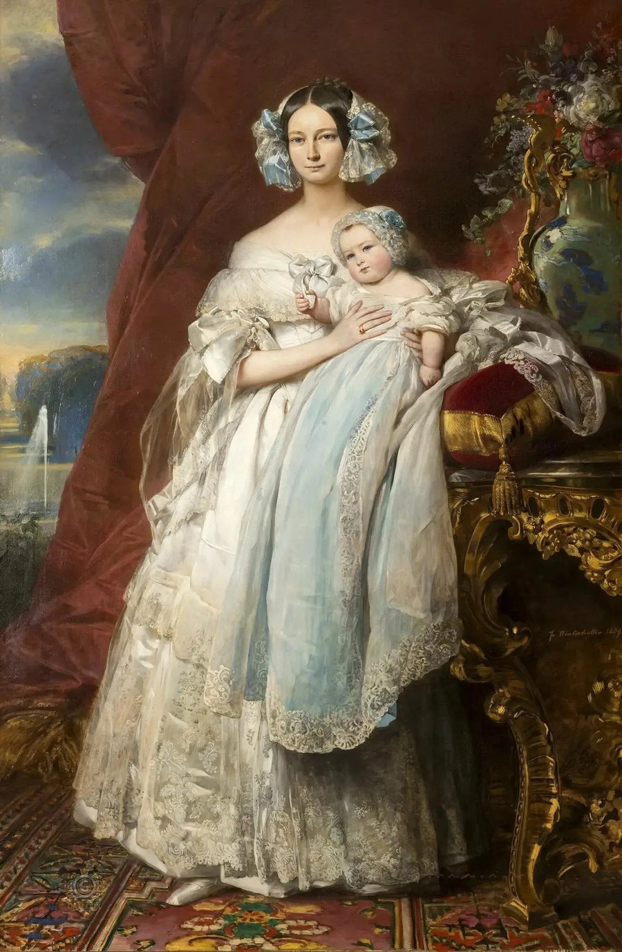 Helène-Louise, princesa de Mecklenbourg, duquesa de Orléans (1814-1858) - Franz Xaver Winterhalter