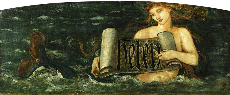 Hélène, uma sereia - Edward Burne-Jones