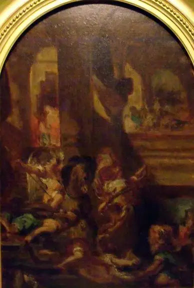 Héliodore expulso do templo - Eugène Delacroix