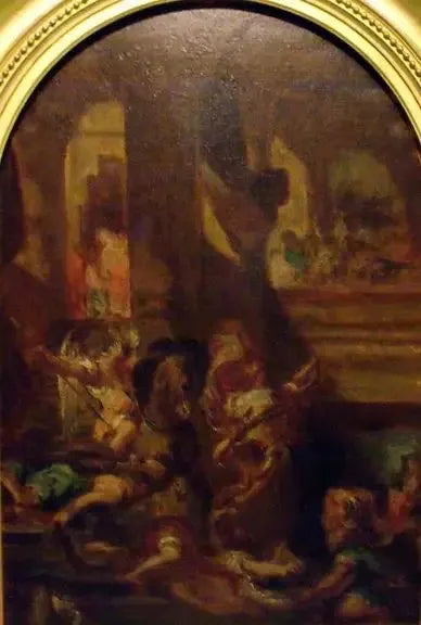 Héliodore expulso do templo - Eugène Delacroix