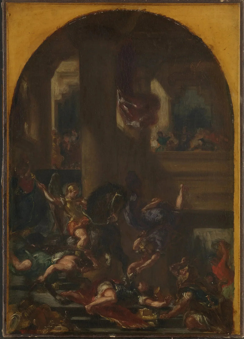 Héliodore expulso do templo - Eugène Delacroix