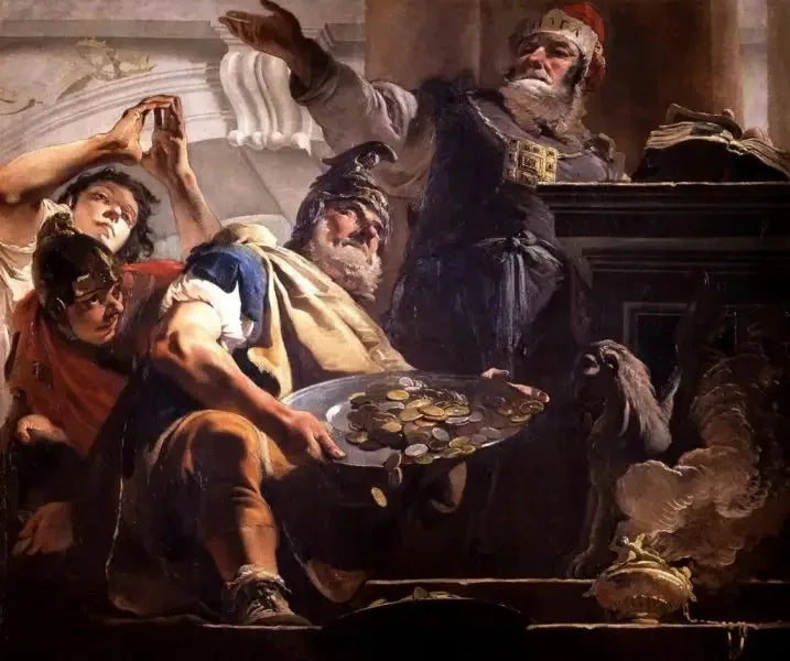 Heliodoro saqueia o templo - Giovanni Battista Tiepolo