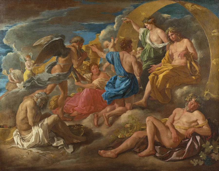 Hélios e Phaëton com Saturno e as quatro estações - Nicolas Poussin