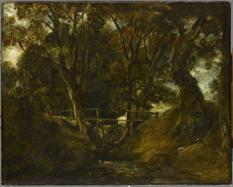 Helmingham Dell. Vale no parque de Helmingham - John Constable