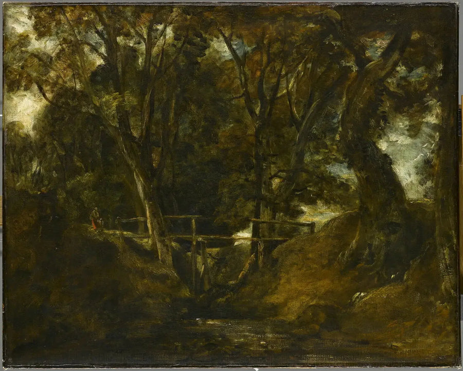 Helmingham Dell. Vale no parque de Helmingham - John Constable