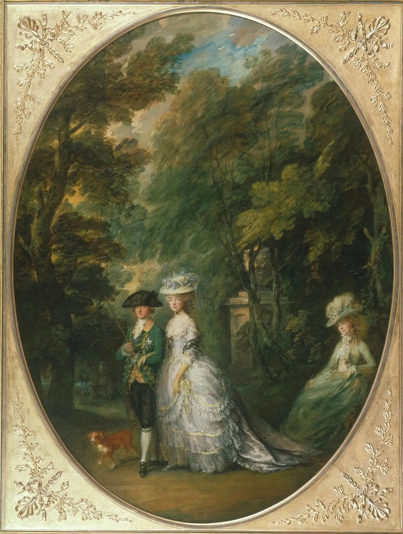 Henri, duque de Cumberland com Anne, duquesa de Cumberland, e Lady Elizabeth Luttrell - Thomas Gainsborough