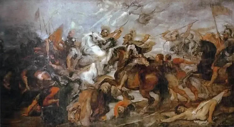 Henri IV na Batalha de Ivry, em 14 de março de 1590 - Peter Paul Rubens