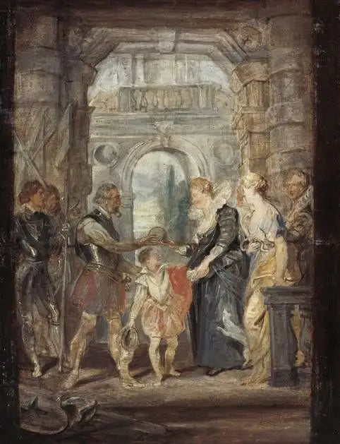 Henri IV concede a regência a Maria de Médici - Peter Paul Rubens
