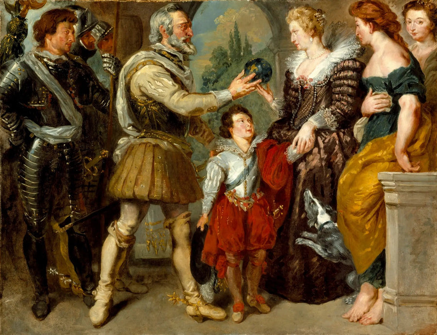 Henri IV confia a regência a Maria de Médici - Eugène Delacroix