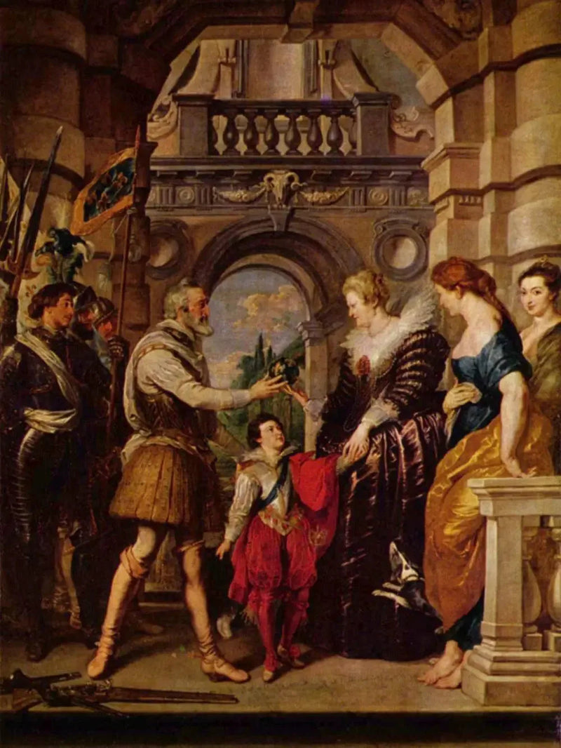 Henri IV partindo para a guerra na Alemanha e confia à rainha o governo de seu reino em 20 de março de 1610 - Peter Paul Rubens