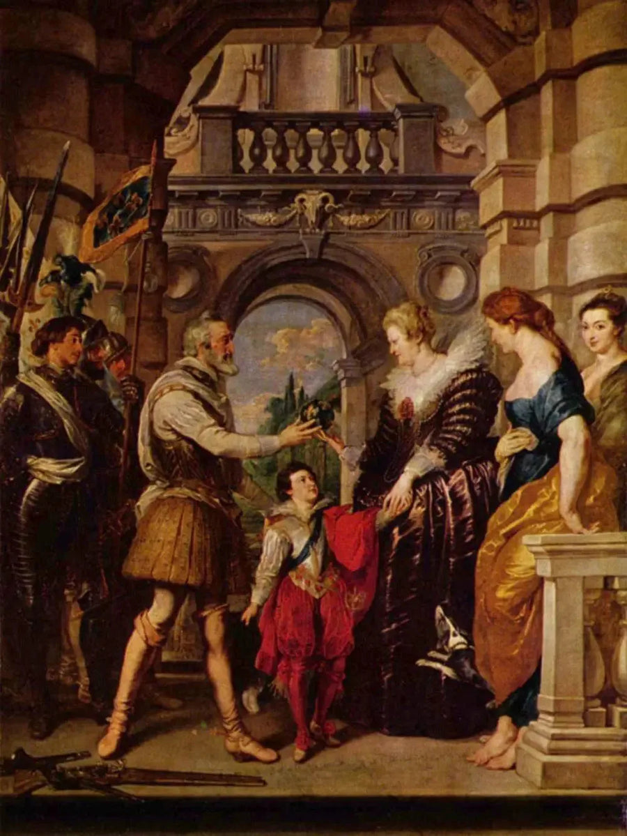 Henri IV partindo para a guerra na Alemanha e confia à rainha o governo de seu reino em 20 de março de 1610 - Peter Paul Rubens