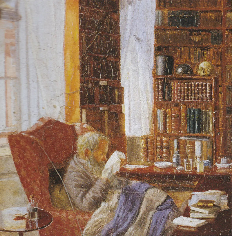 Henrik Nikolaj Krøyer em seu escritório. - Peder Severin Krøyer