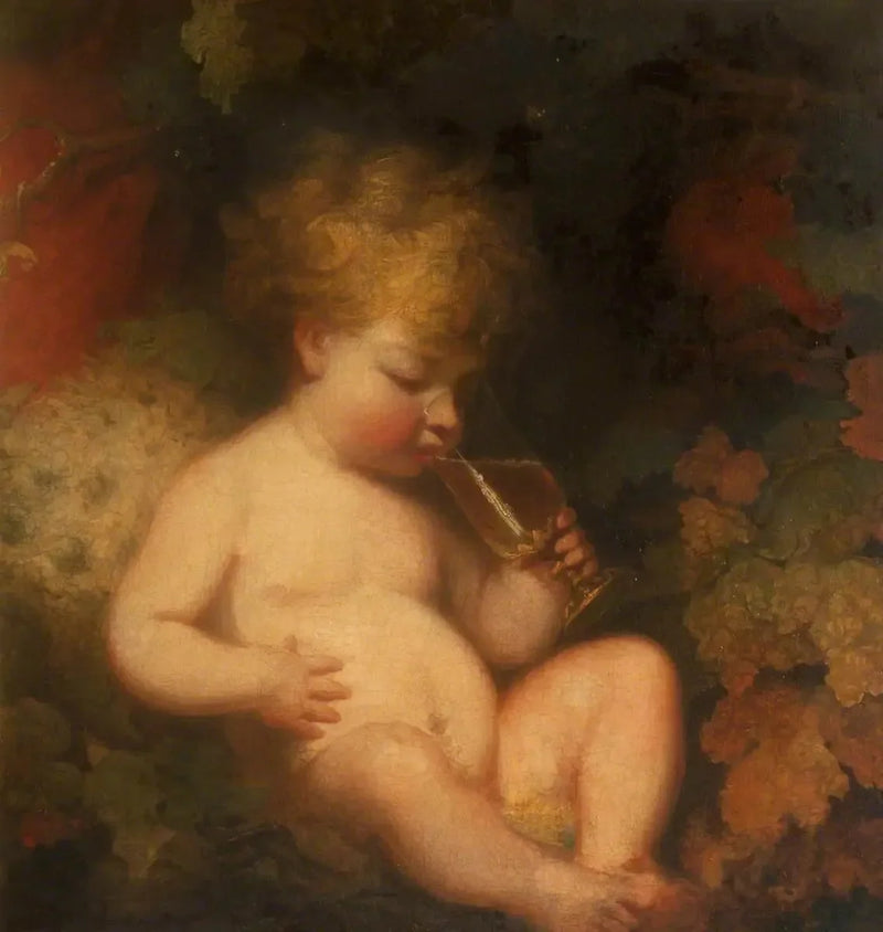 Henry George Herbert, posteriormente 2º conde de Carnarvon (1772-1833) no papel da criança Baco - Joshua Reynolds