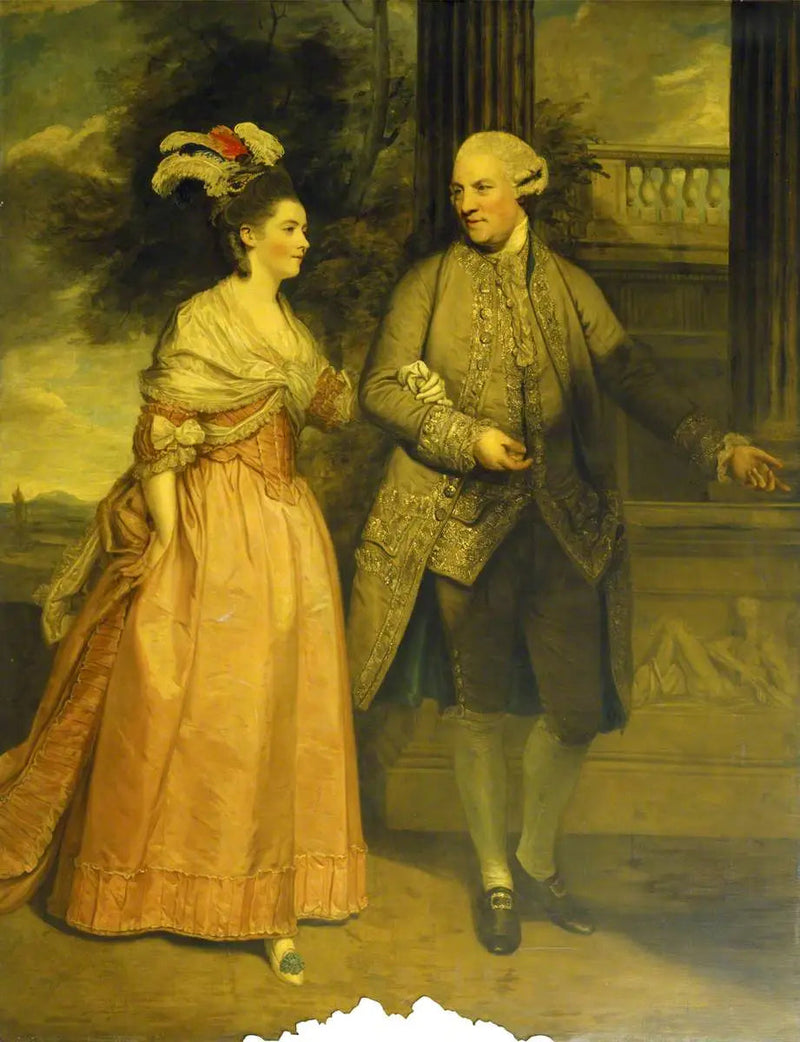 Henry Loftus, 1º conde de Ely (1709-1783) e sua esposa Frances Monroe, condessa de Ely (falecida em 1821) - Joshua Reynolds