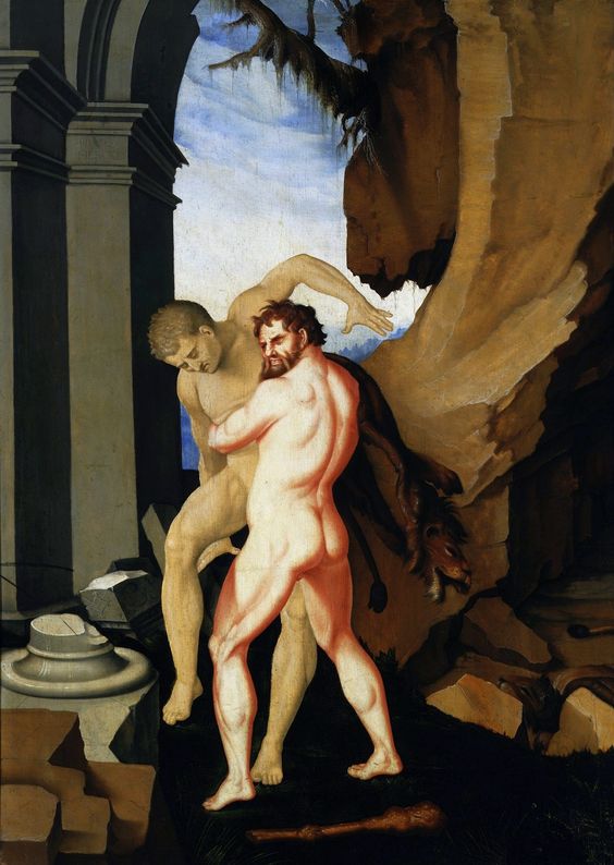 Héracles e Antéia. - Hans Baldung Grien