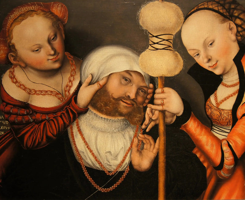 Heráclito e Omfale - Lucas Cranach, o Velho