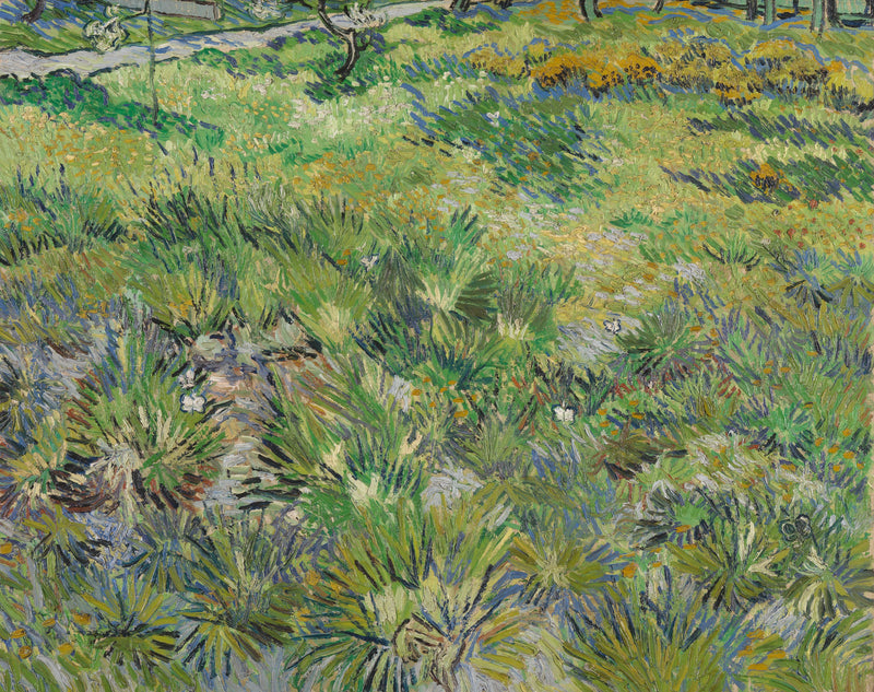 Grama alta com borboletas - Vincent van Gogh