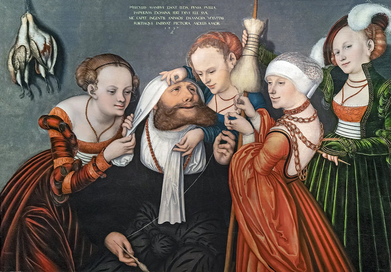Hércules na corte de Omfale - Lucas Cranach, o Velho