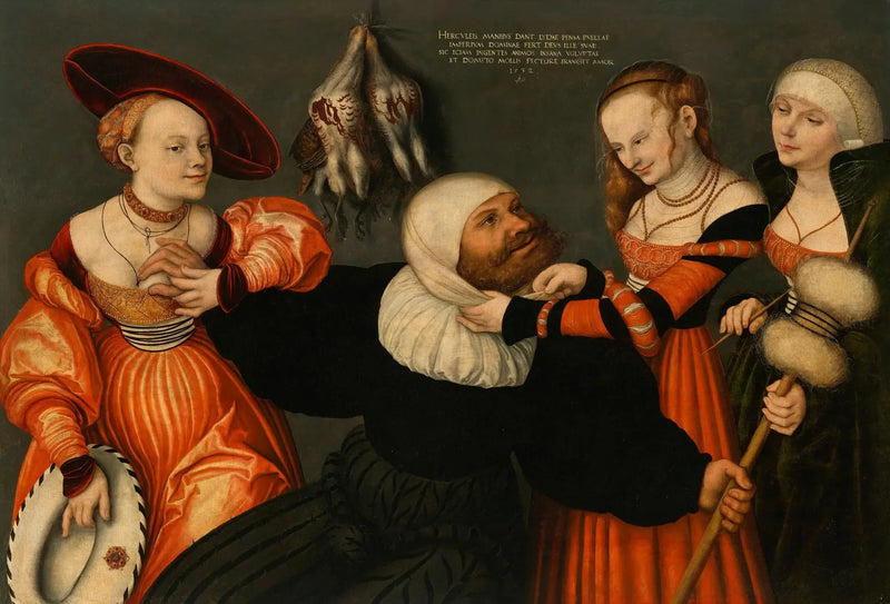 Hércules com Omfale - Lucas Cranach, o Velho