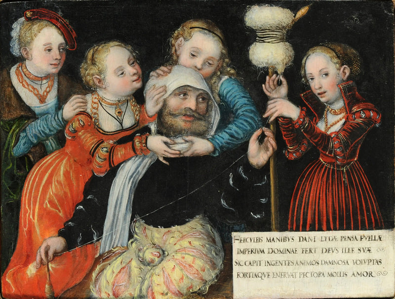 Hércules com Omfale - Lucas Cranach, o Velho