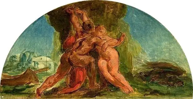 Hércules liberta Hésione - Eugène Delacroix