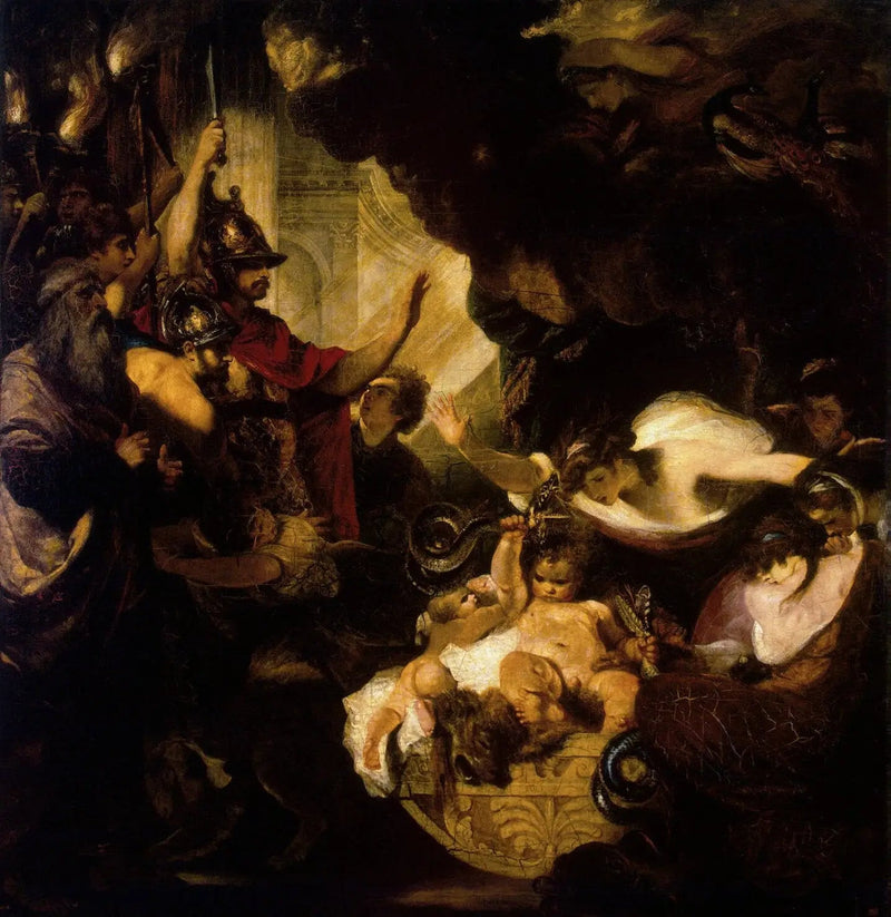 Hércules criança estrangulando as serpentes - Joshua Reynolds
