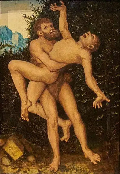 Hércules e Antéia - Lucas Cranach, o Velho