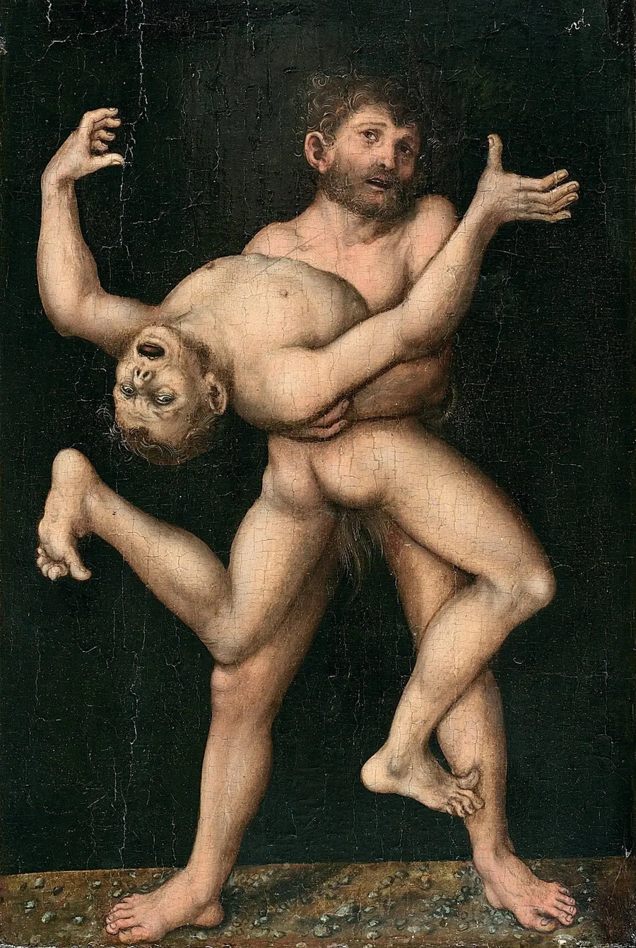 Hércules e Antée - Lucas Cranach, o Velho