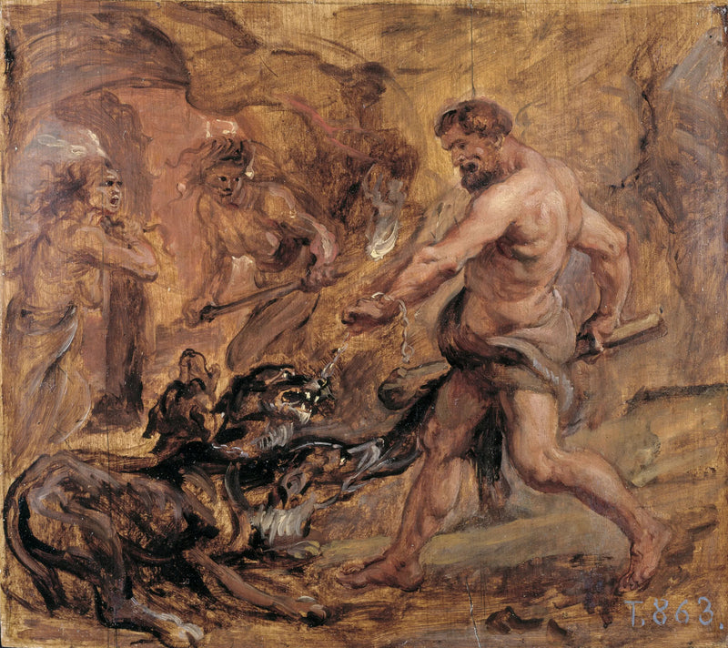 Hércules e Cérbero - Peter Paul Rubens