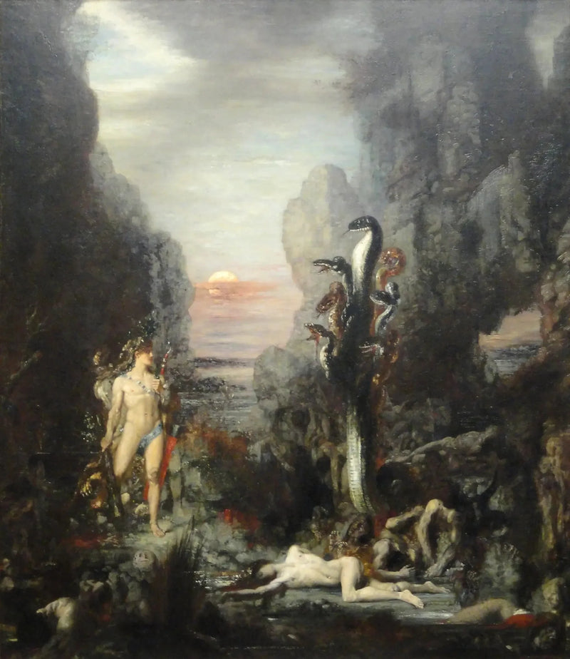 Hércules e a Hidra de Lerna - Gustave Moreau