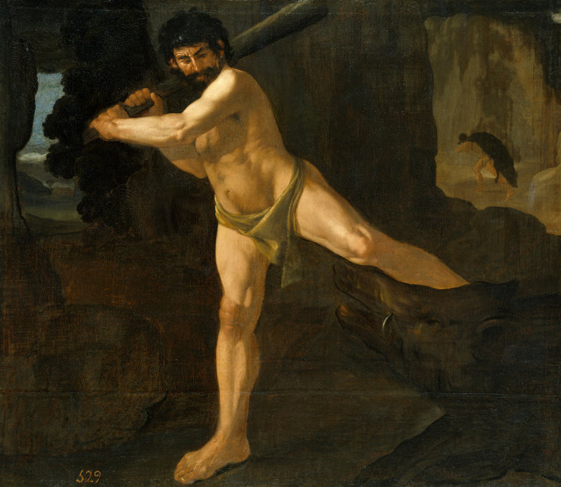 Hércules e o javali de Érimanto - Francisco de Zurbarán