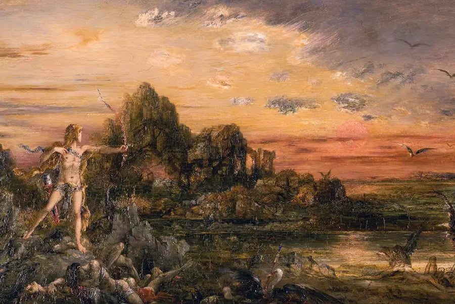 Hércules e os pássaros do lago Stymphale - Gustave Moreau