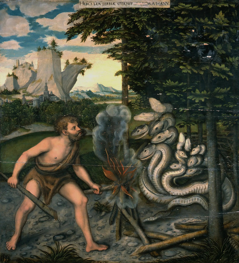 Hércules matando a Hidra de Lerna - Lucas Cranach, o Velho
