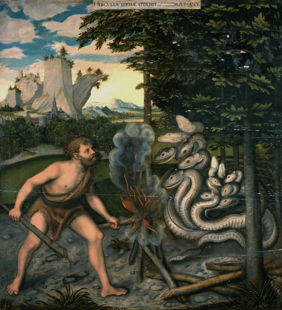 Hércules matando a Hidra de Lerna - Lucas Cranach, o Velho