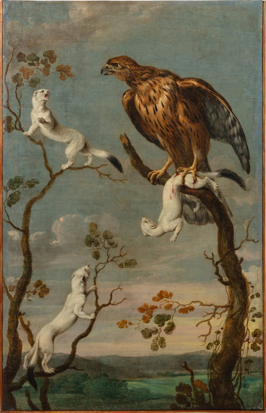 Hermines attaquées par un aigle - Frans Snyders