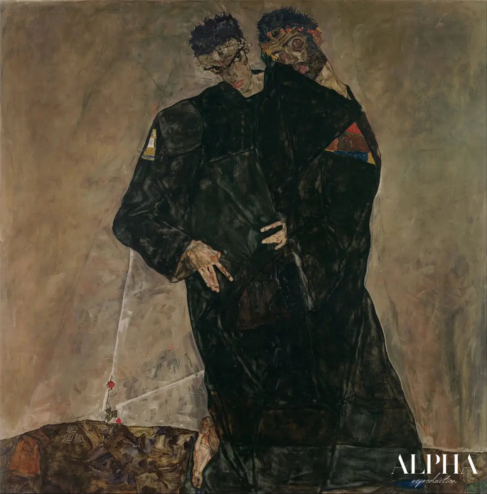 Hermits - Egon Schiele - Reproductions de tableaux et peintures haut de gamme