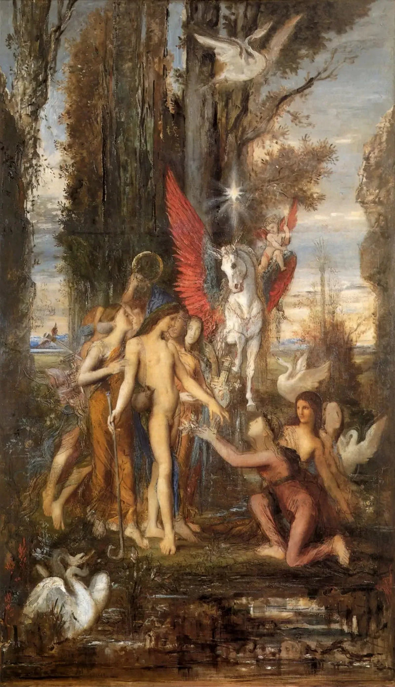 Hesíodo e as Musas - Gustave Moreau