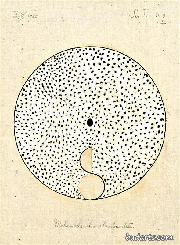 Le point de vue musulman, n° 3c, peinture de Hilma af Klint