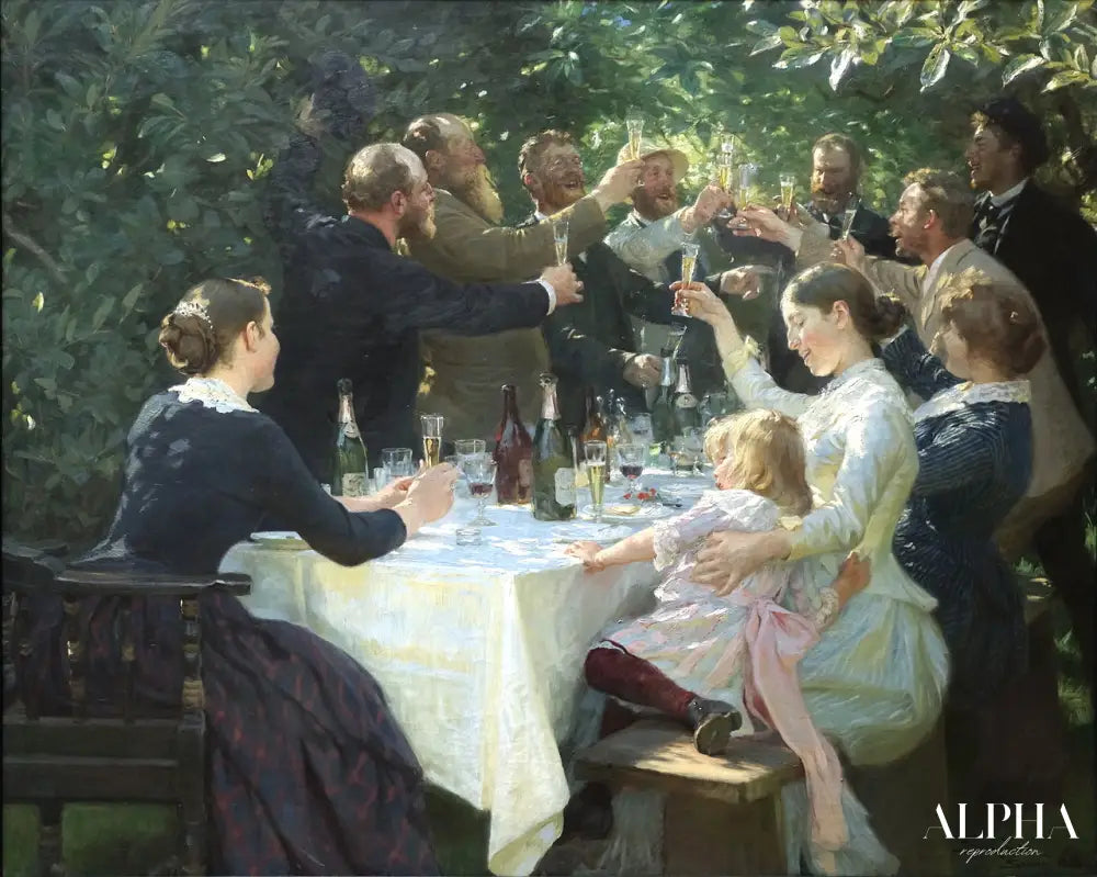 Hip, Hip, Hurrah ! - Peder Severin Kroyer - Reproductions de tableaux et peintures haut de gamme