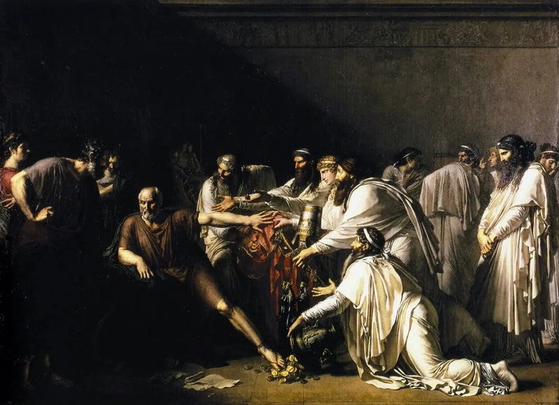 Hipócrates recusando os presentes de Artaxerxes - Anne-Louis Girodet