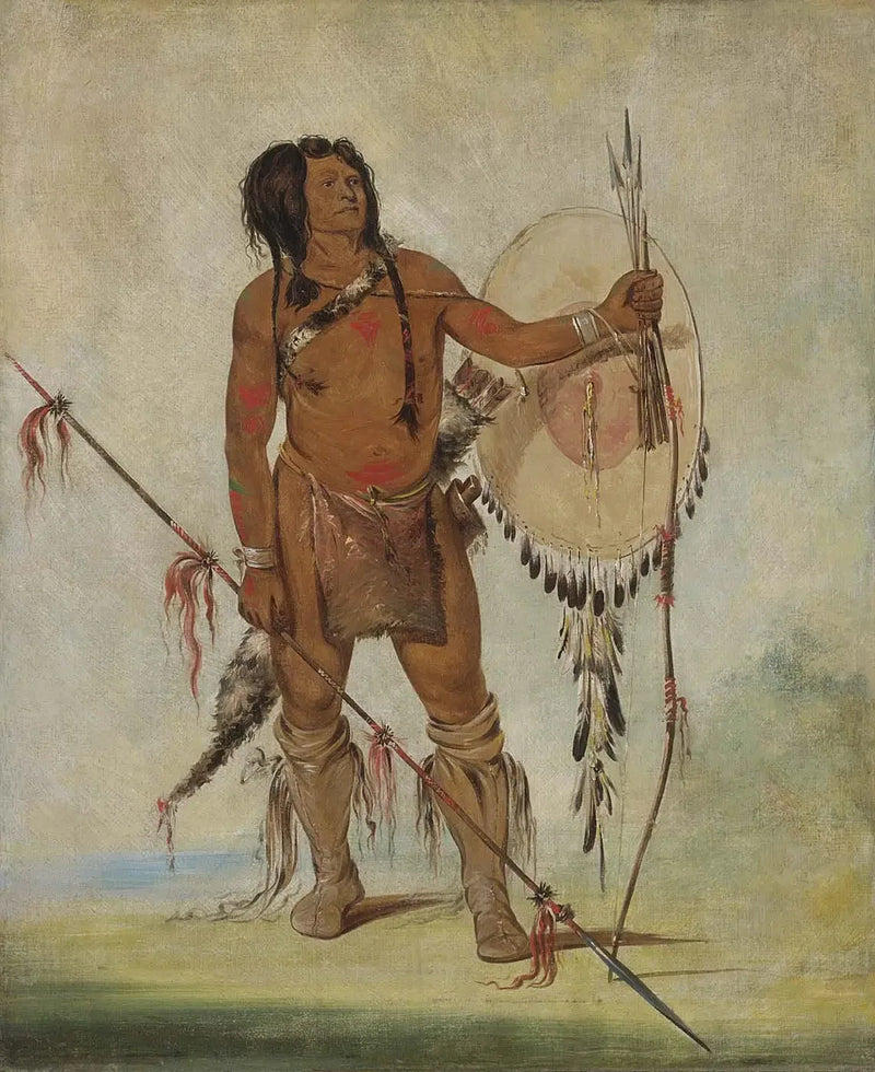 His-oo-sán-chees, Petit Espanhol, um Guerreiro - George Catlin