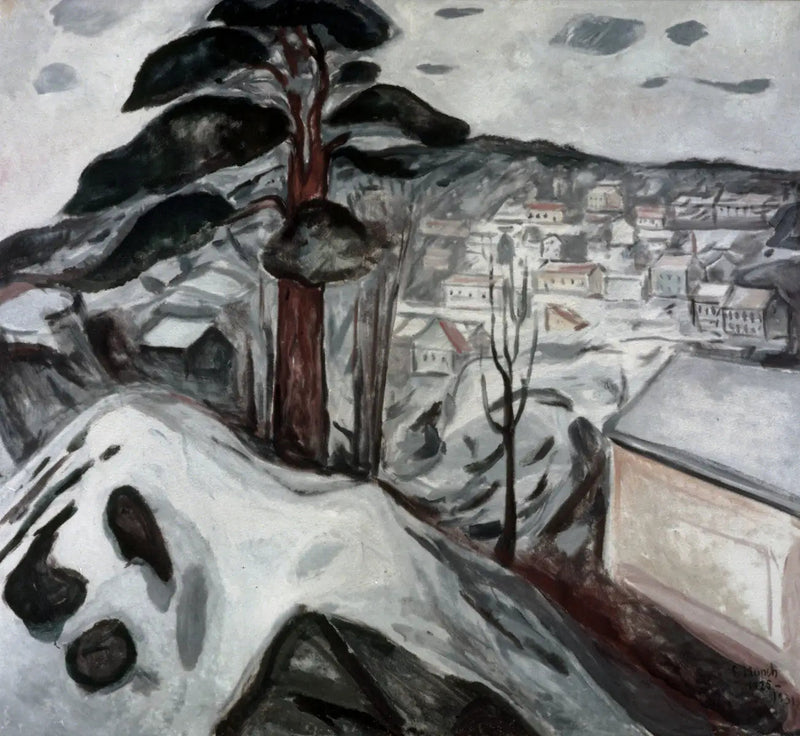 Inverno em Kragerø - Edvard Munch
