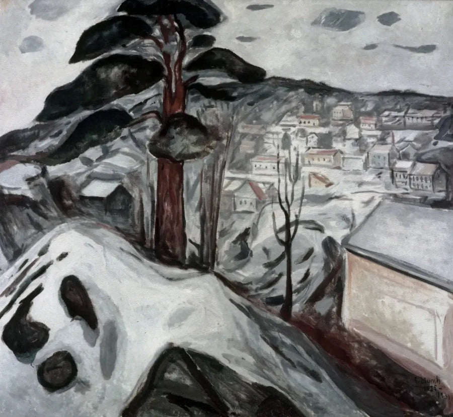 Inverno em Kragerø - Edvard Munch