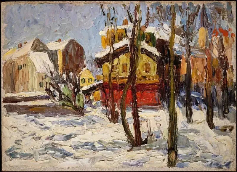 Inverno em Schwabing - Vassily Kandinsky