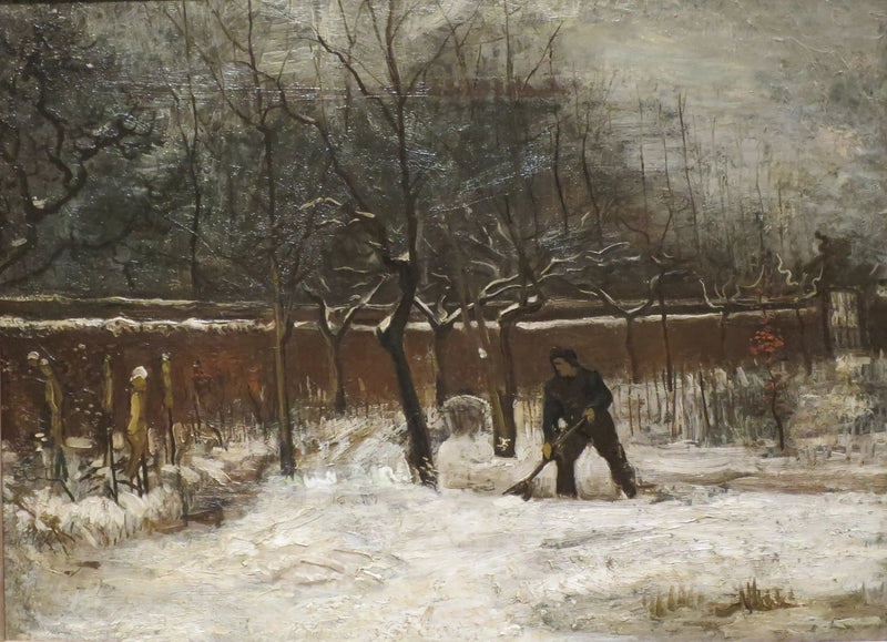 Inverno (O jardim do presbitério sob a neve) - Vincent van Gogh
